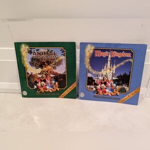 Walt Disney World Magic Kingdom and Animal Kingdom Souvenir Books